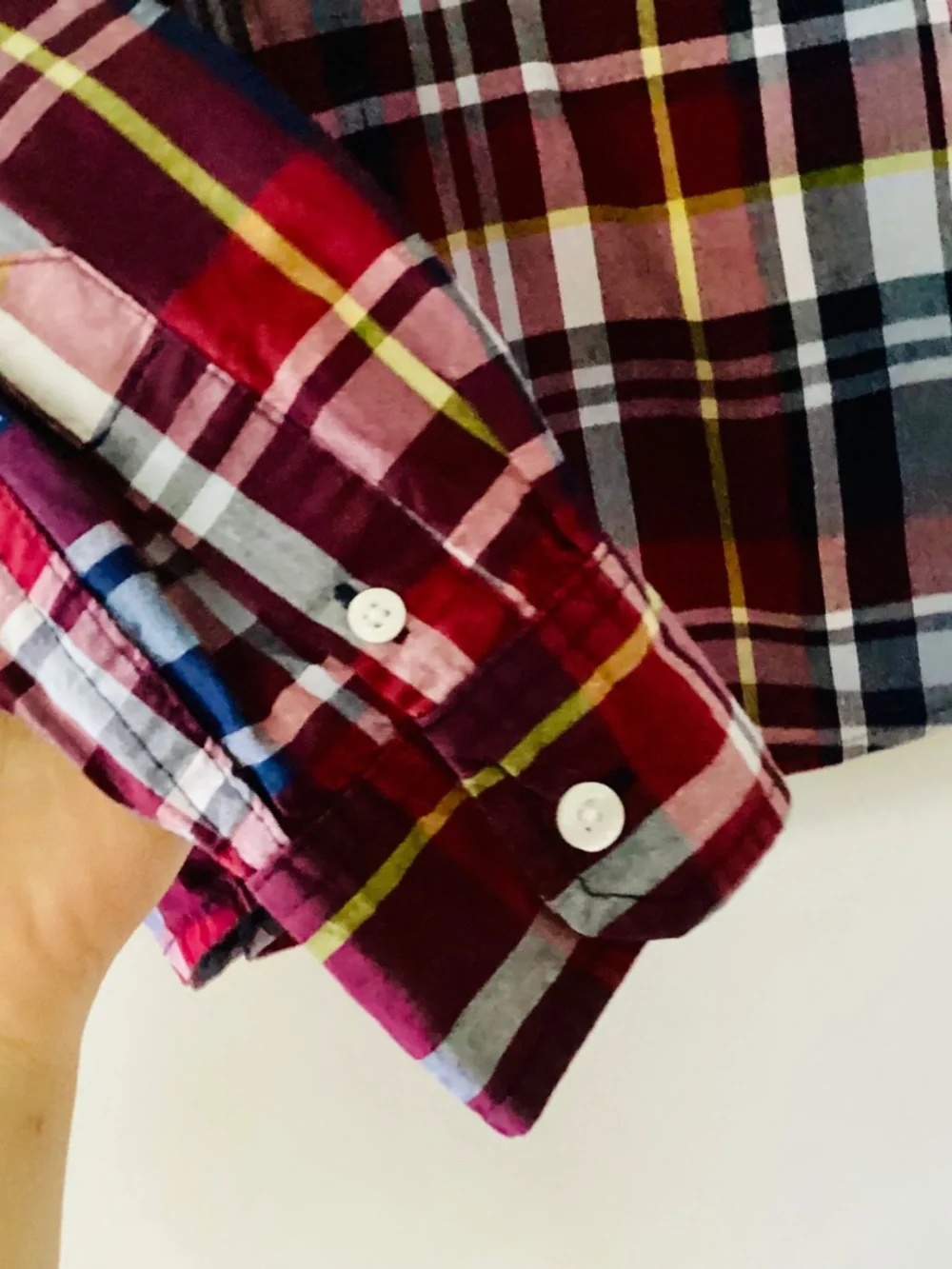 Lot Of 2 Boys Plaid Shirts Size 8 Button Down Ralph Lauren & Old Navy Collared